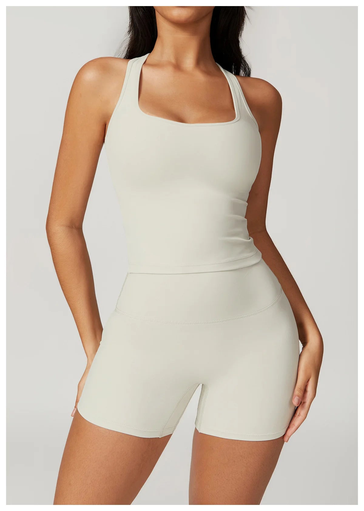 BIANHUI Gym Clothes Woman Brushed Cotton Racerback Sports Vest for Women Tight-Fitting Quick-Dry Casual Fitness Top Yoga Wear