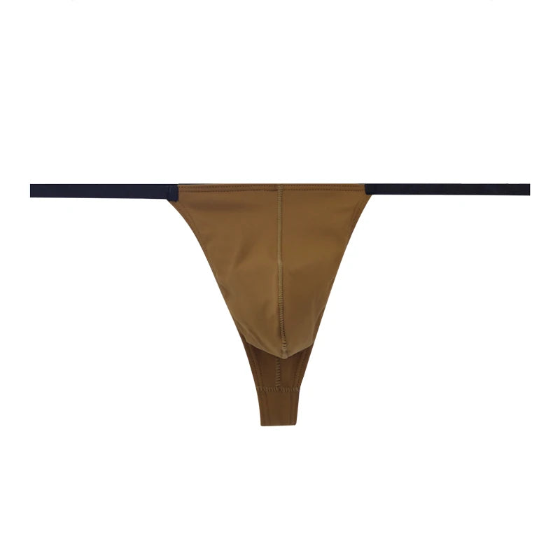 Multi size Comfortable  high stretch sports Thong men's T-pants Mens Sexy T Back  Men Brief Underwear Ribbed Pants Sexy T-Shaped