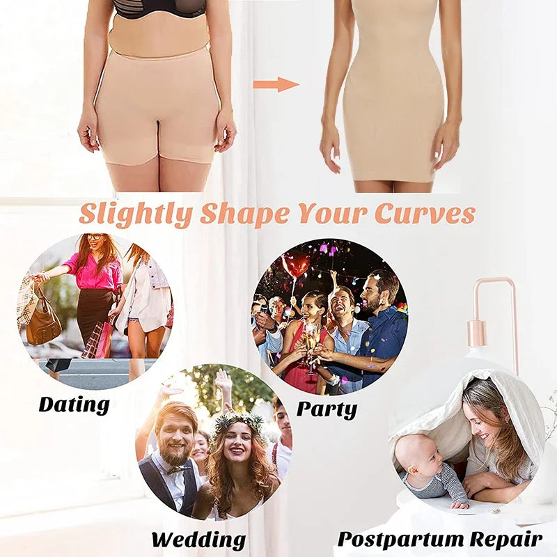 Women Shapewear Full Slip - Tummy Control Cami Mini Under Dress