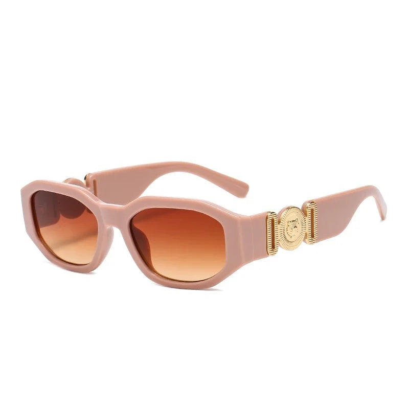 LONSY Fashion Square Sunglasses - Black Gradient Big Frame Retro UV400