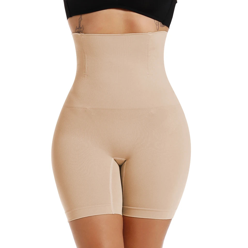 High Waisted Body Shaper Shorts - Tummy Control Butt Lifter
