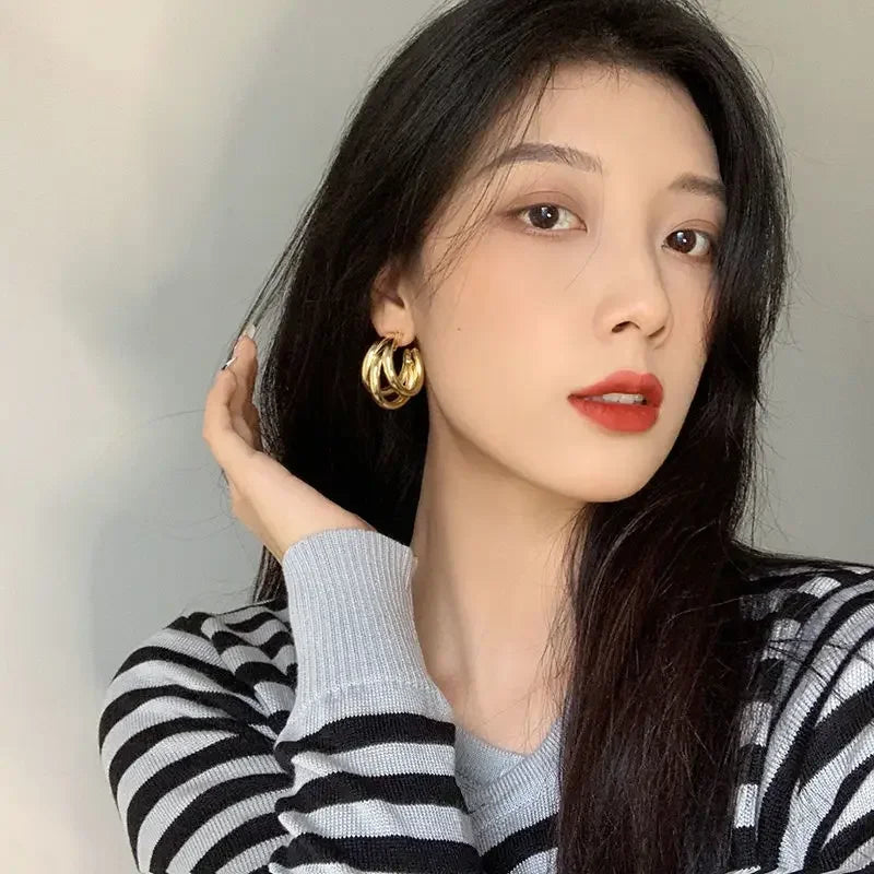Hot Sale Statement Vintage Clip on Earrings Without Piercing for Women Fashion Earrings Party Gift Jewelry Clip Earrings