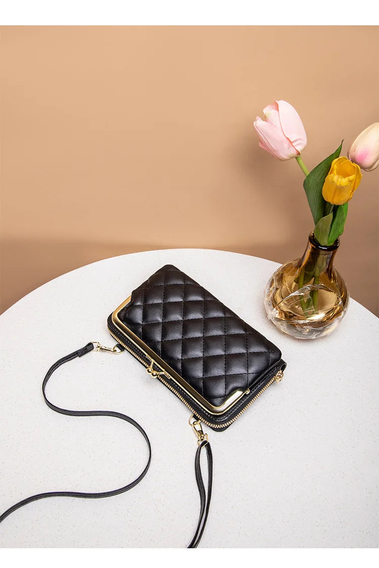 Fashion Women Luxury Leather Single Shoulder Bags Ladies Large Capacity Crossbody Mobile Phone Purse Female Messenger Wallet
