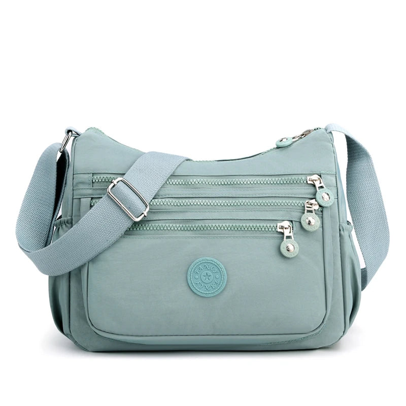 High capacity Shoulder Crossbody Bag for Women Purse Waterproof Nylon Handbag Suitable for mothers, shopping, vacation use