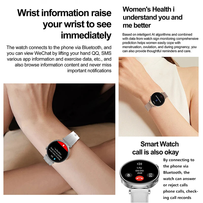 2025 New For Original HUAWEI Watch GT5 Mini Women Smartwatch GPS motion trail NFC 466*466 HD Full screen touch Ladies Smartwatch