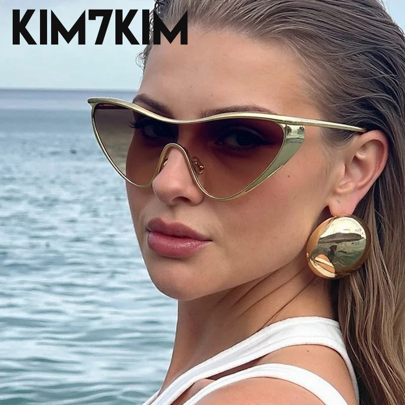 Y2K Punk Cat Eye Sunglasses - 2025 Luxury Shield Eyewear UV400 Women