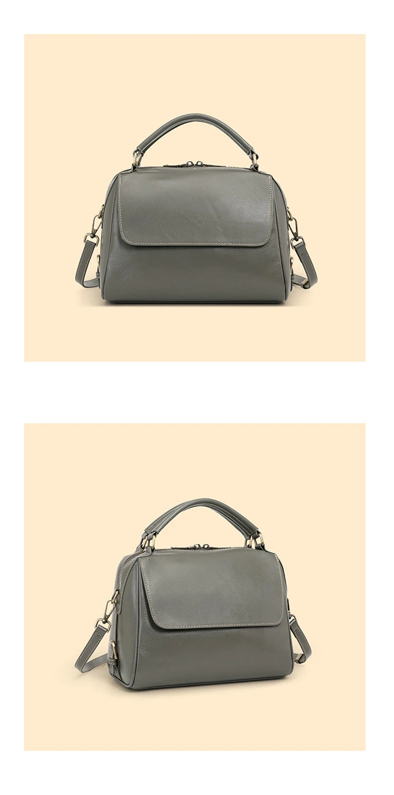 Toptrends 100% Genuine Leather Boston Shoulder Crossbody Bags For Women 2025 Luxury Designer Pillow Tote Satchel Ladies Handbags