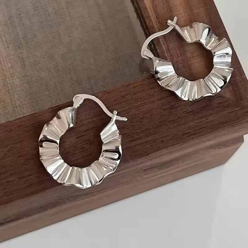 VENTFILLE 925 Sterling Silver Bow Knot Ear Clip for Women Girl Ribbon Design Ballet Style Sweet Jewelry Gift Dropshipping