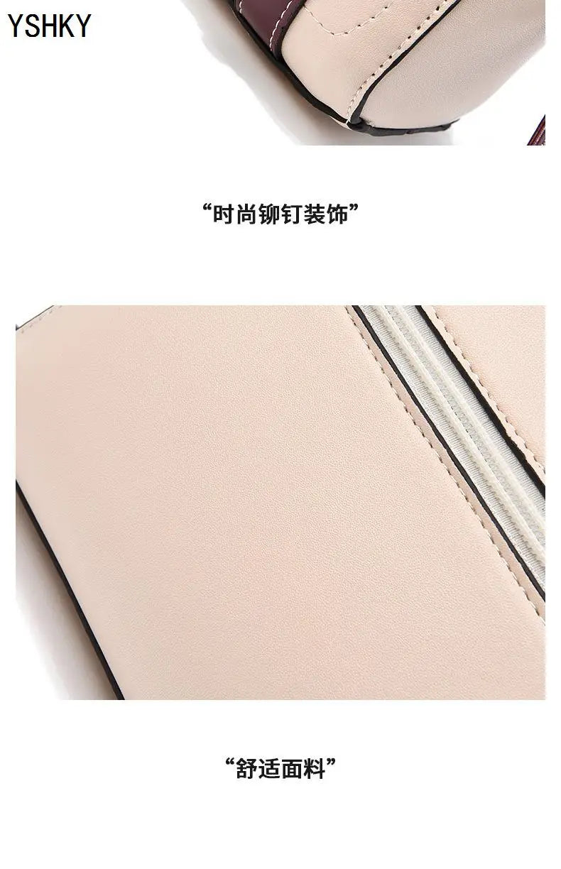 New brand shoulder Bag leather  Women's luxury designer handbag for 2024 women European and American retro cross body Tote bags