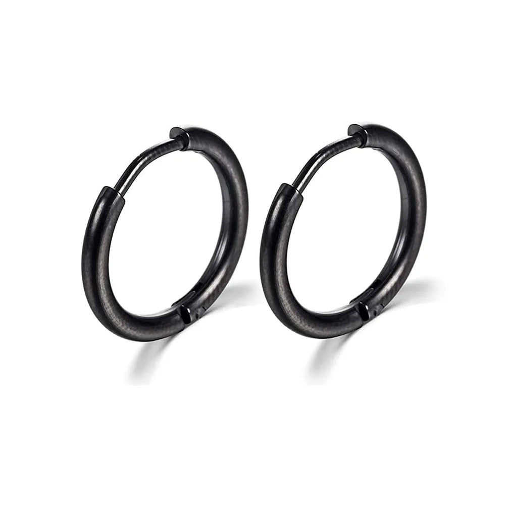 2022 New Simple Stainless Steel Small Hoop Earrings for Women Men Cartilage Ear Piercing Jewelry Pendientes Hombre Mujer