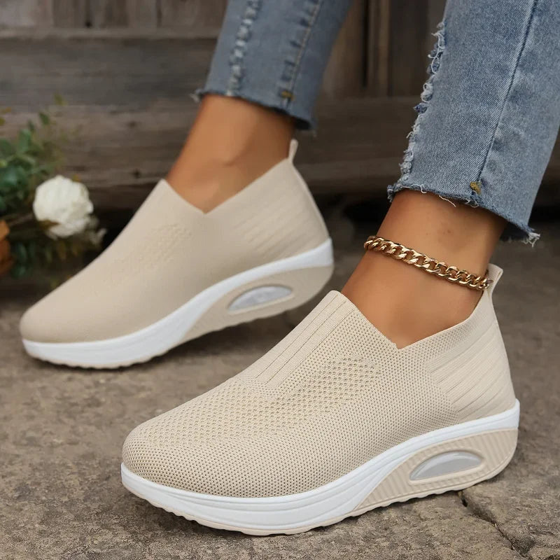 2024 Women's Walking Shoes - Air Cushion Orthopedic Platform Mules