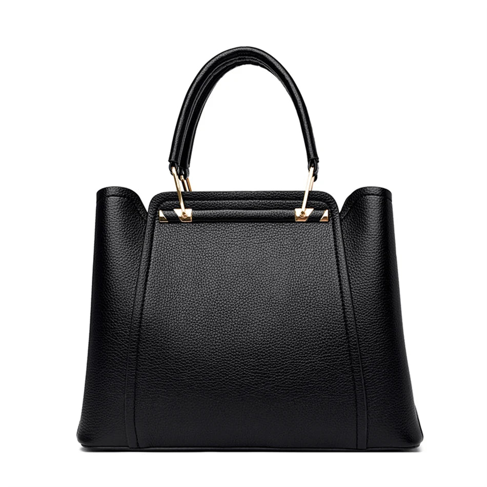 2024 Luxury Designer Handbag - 3 Layer Crossbody Leather Tote