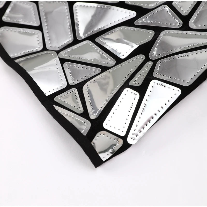 Women Shiny Metallic Sequin Dress - Sleeveless Bodycon Mini Party