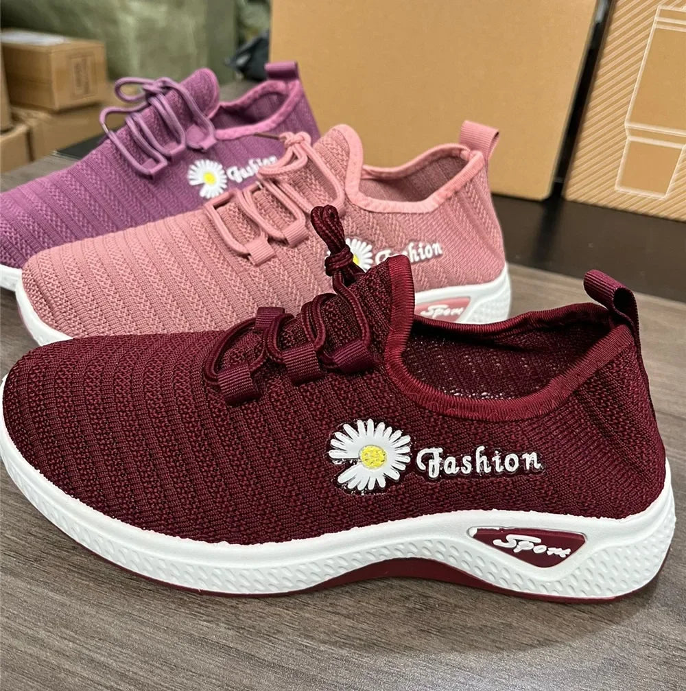 Women Sneakers Autumn New Trendy Mesh Casual Sports Running Shoes Wholesale Comfortable Lightweight Breathable Fashion Sneakers