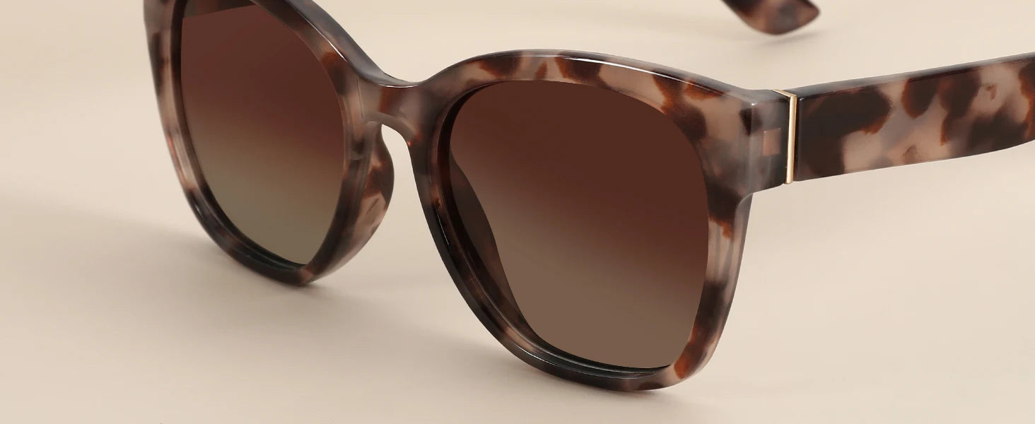 ZENOTTIC Polarized Cat Eye Sunglasses - Oversized UV400 Designer Women