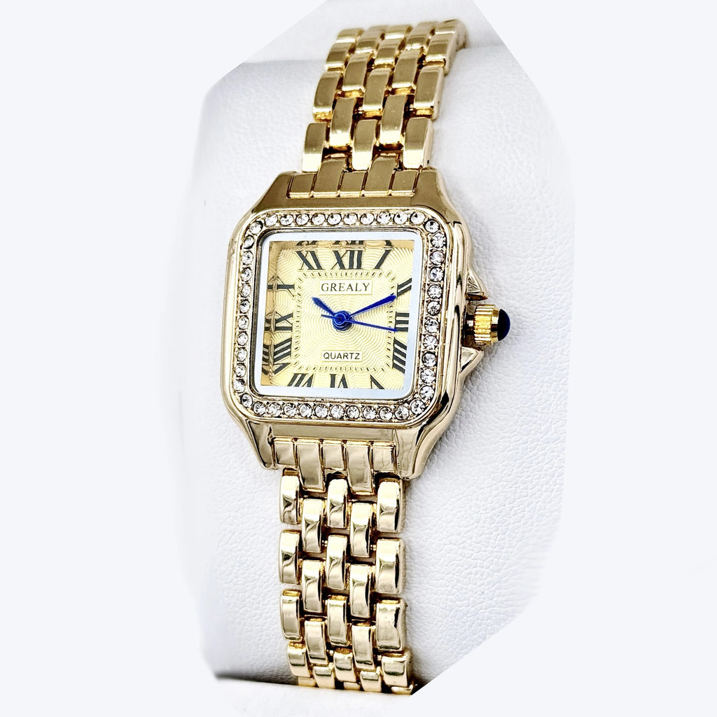New Luxury Women Watch Fashion Square Wristwatch Casual Quartz Watch Simple Rhinestone Ladies Clock Relogio Feminino Woman Watch