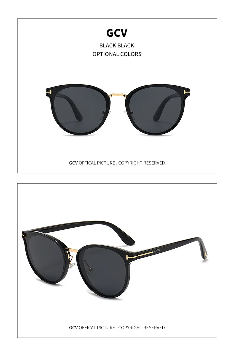 2025 GCV Polarized Cat Eye Sunglasses - Luxury Ultralight Tourism Party