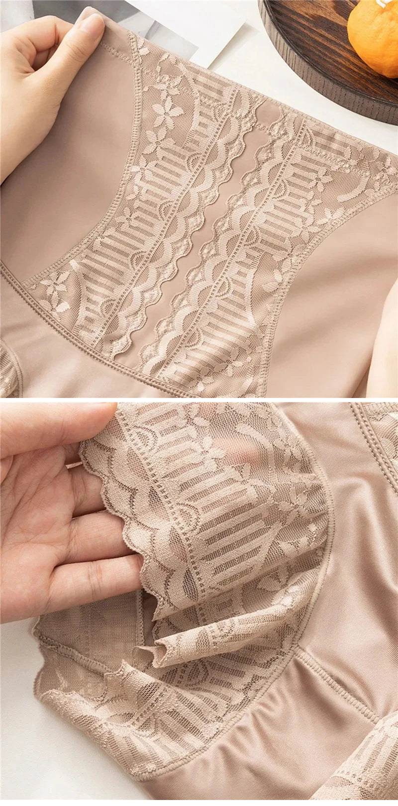 High Waist Control Panties - Seamless Lace Postpartum Shapewear