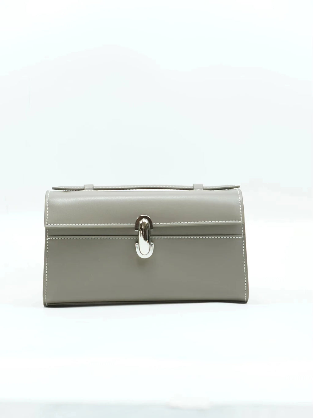 SAVETTE Brand The Symmetry 19 Genuine Leather Handbag Solid Color Simple Handbag Small Square Row Bag Women's Suede