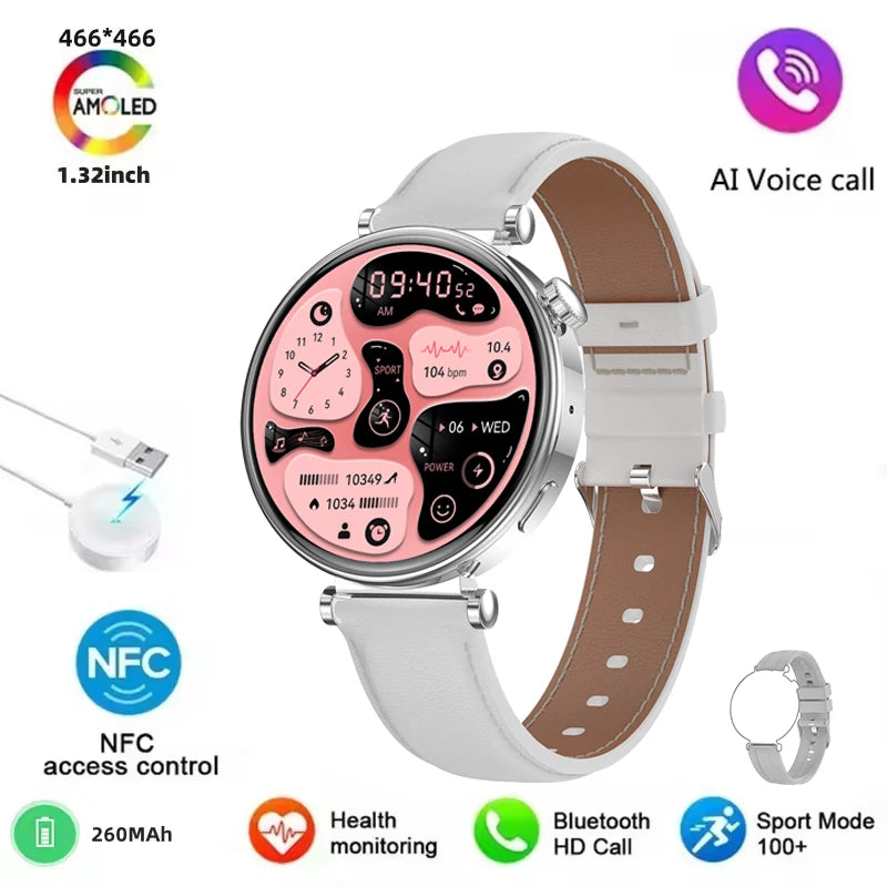 2025 New For Original HUAWEI Watch GT5 Mini Women Smartwatch GPS motion trail NFC 466*466 HD Full screen touch Ladies Smartwatch