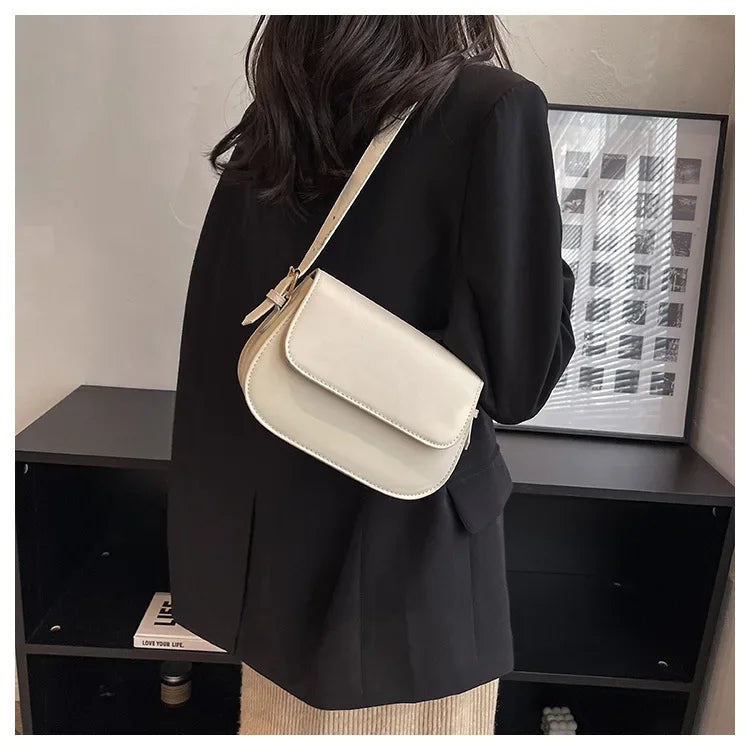 Advanced Texture Retro Small Saddle Bag Women 2025 New Popular All-Match Messenger Bag Fashion Underarm Bags Square Sling Bag
