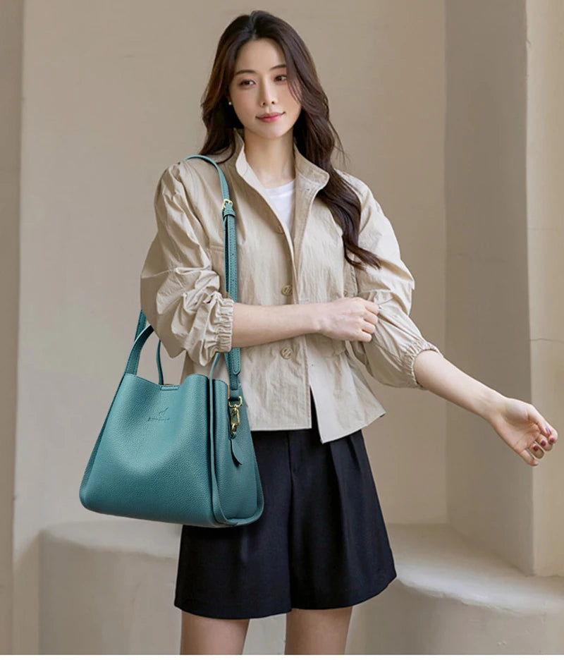 Genuine Brand Tote Bag Leather Luxury Handbags Women Bags Designer Handbags High Quality Ladies Crossbody Hand Bags for Women