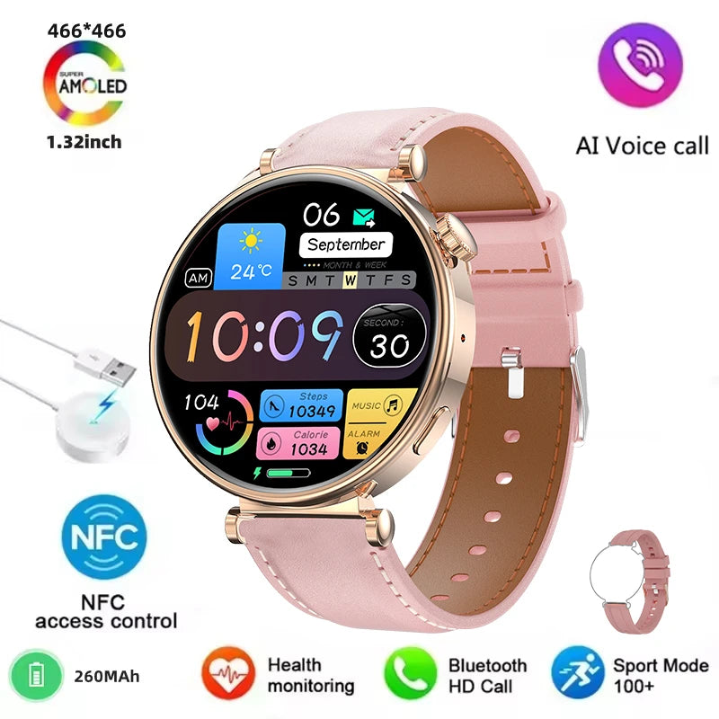 2025 New For Original HUAWEI Watch GT5 Mini Women Smartwatch GPS motion trail NFC 466*466 HD Full screen touch Ladies Smartwatch