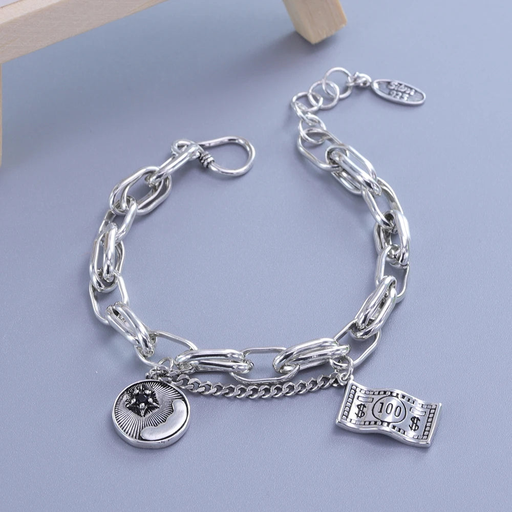 VENTFILLE 925 Sterling Silver Double Layer Pearl Bracelet for Women Girl Design Bead Korean Jewelry Dropshipping