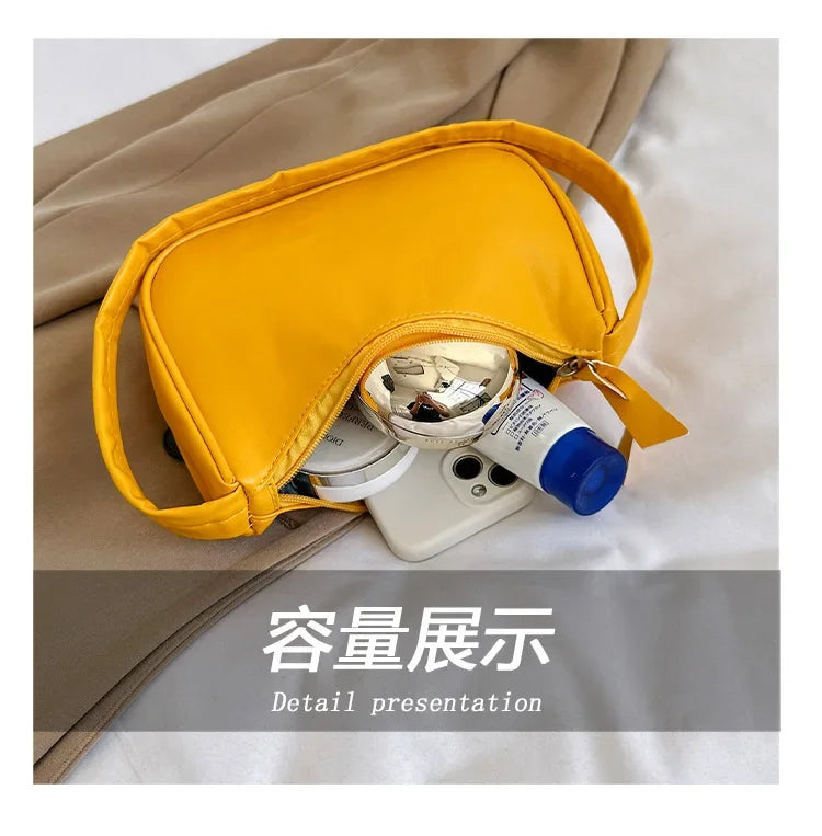 Retro Soft PU Leather Women Shoulder Underarm Bags Casual Solid Color Small Top-Handle Handbags Ladies Fashion Shoulder Bags
