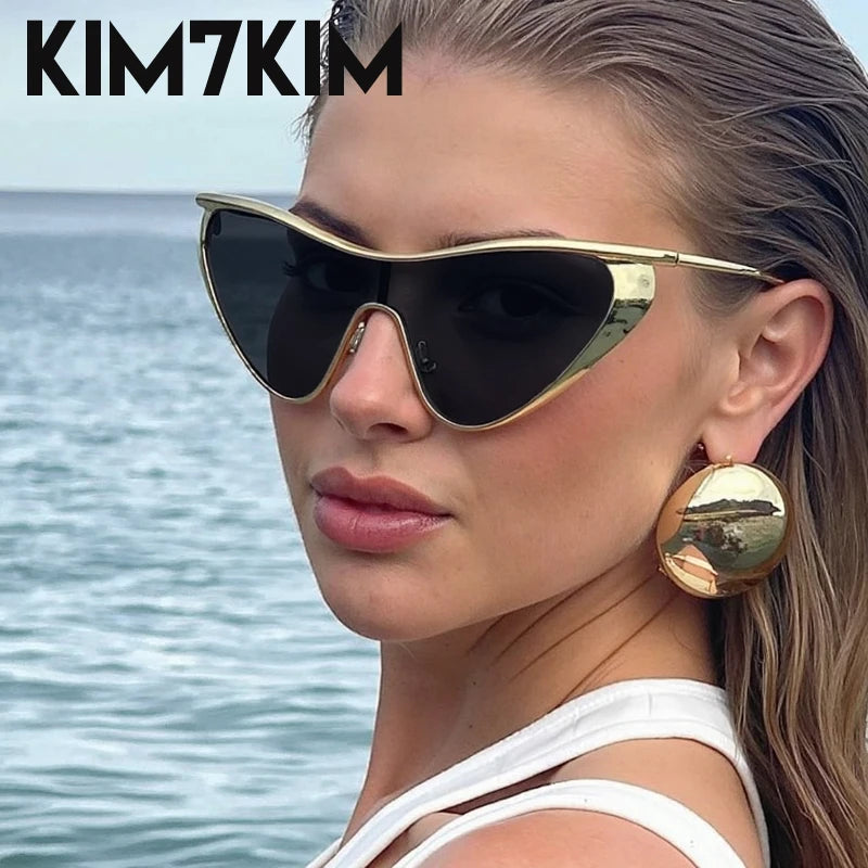 Y2K Punk Cat Eye Sunglasses - 2025 Luxury Shield Eyewear UV400 Women