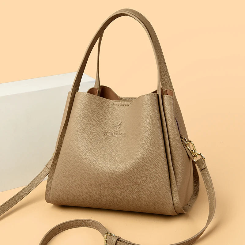 Genuine Brand Tote Bag Leather Luxury Handbags Women Bags Designer Handbags High Quality Ladies Crossbody Hand Bags for Women