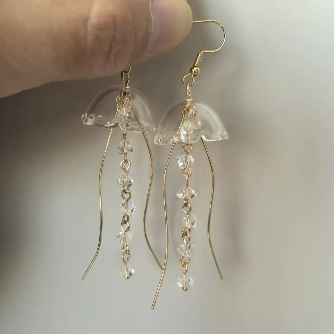 Acrylic Jellyfish Dangle Earrings