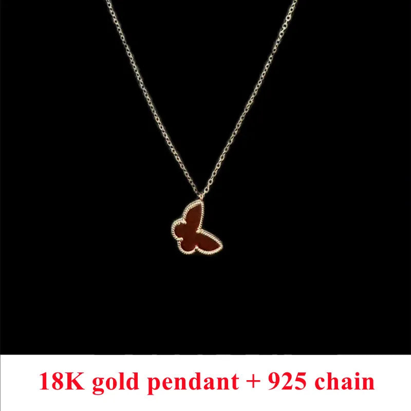DALLET 100% Real 18K Gold Pendant Women's Cross Necklace AU750 Fashion Party High Quality Accessories Luxury Original Jewelry