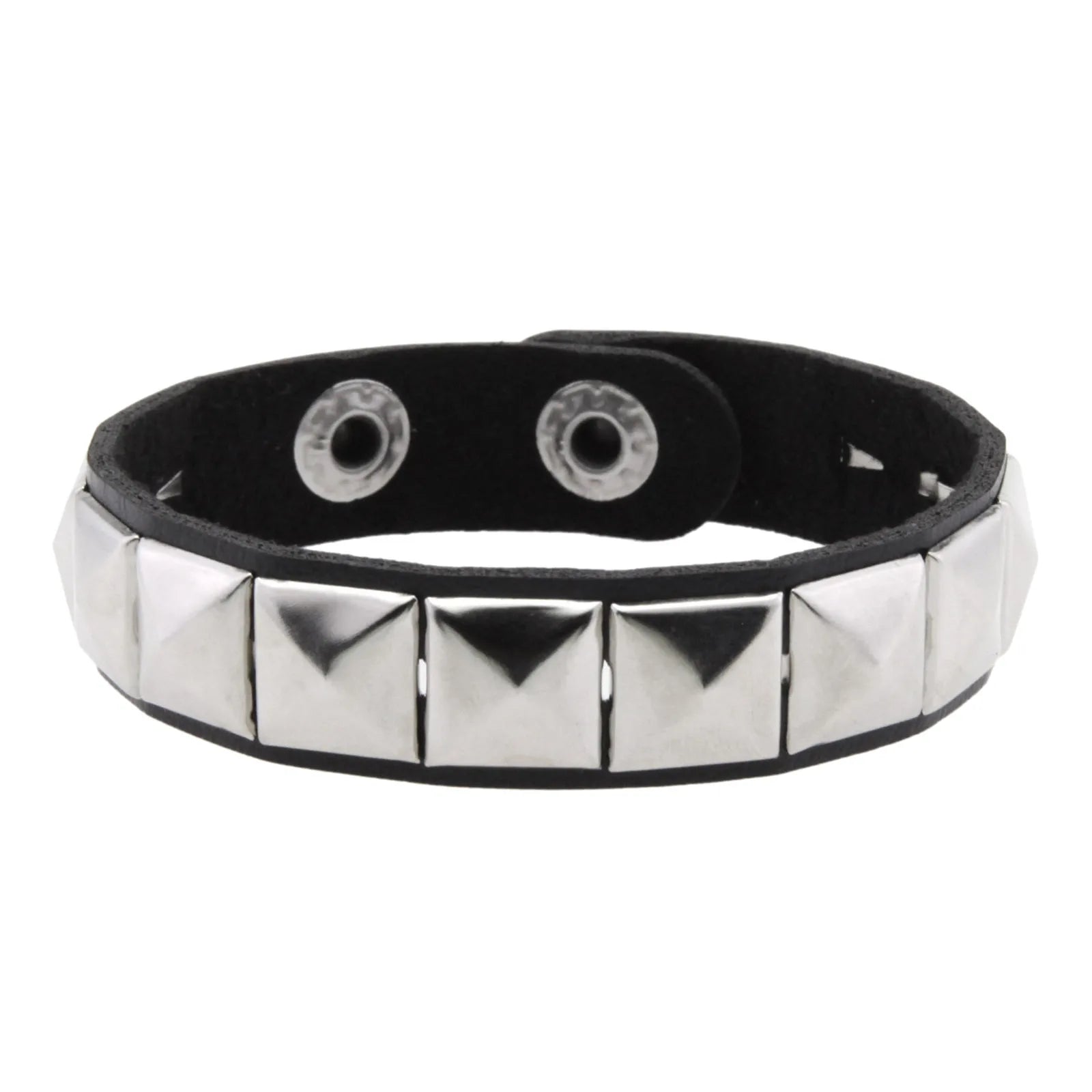 Punk Bracelets PU Leather Studded Bracelet Adjustable Goth Cuff Bracelet Gothic Rivet Buckle Wristband for Men Women Emo Jewelry