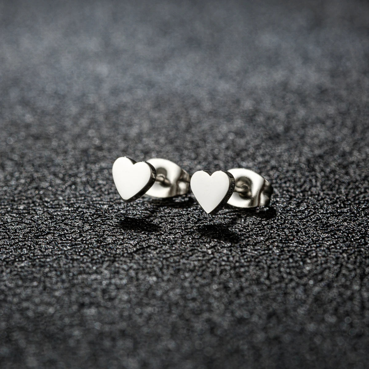 1 Pair Stainless steel Earrings Trend Korean Sweet Heart Fashion Stud Earrings For Women Jewelry Party Friends Wedding Gifts NEW
