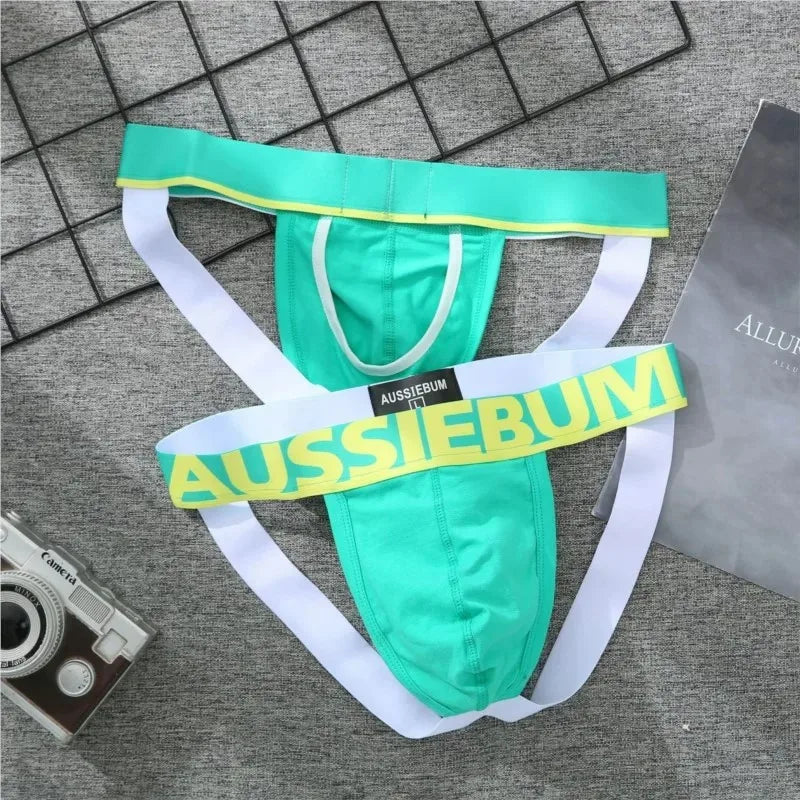Dropshipping Printed Sexy Thong Briefs Men's Breathable Briefs Bikini G-strings Underwear Jockstraps Cotton Jocks Gay Underwear