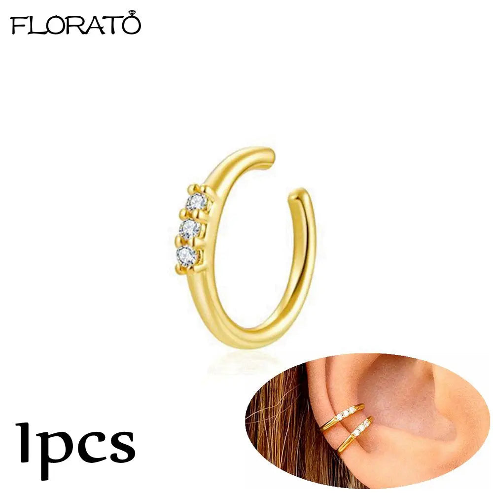 925 Sterling Silver Needle Punk Spike Rivet Hoop Earrings For Women Huggie Earrings Ear Cuff Piercing Earring Gothic Jewelry