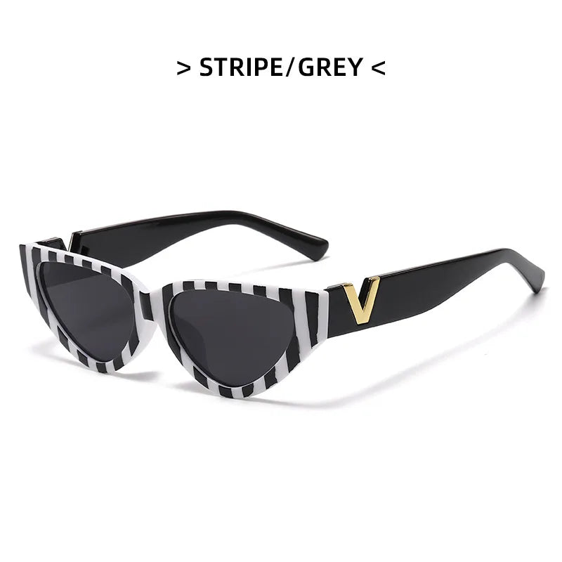 Luxury Glamour Cat Eye Designer Sunglasses - Fashion V Runway UV400