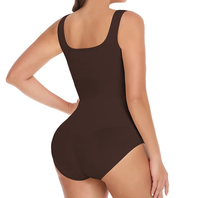 Bodysuit Shapewear - Tummy Control Butt Lifter Low Neck Jumpsuit