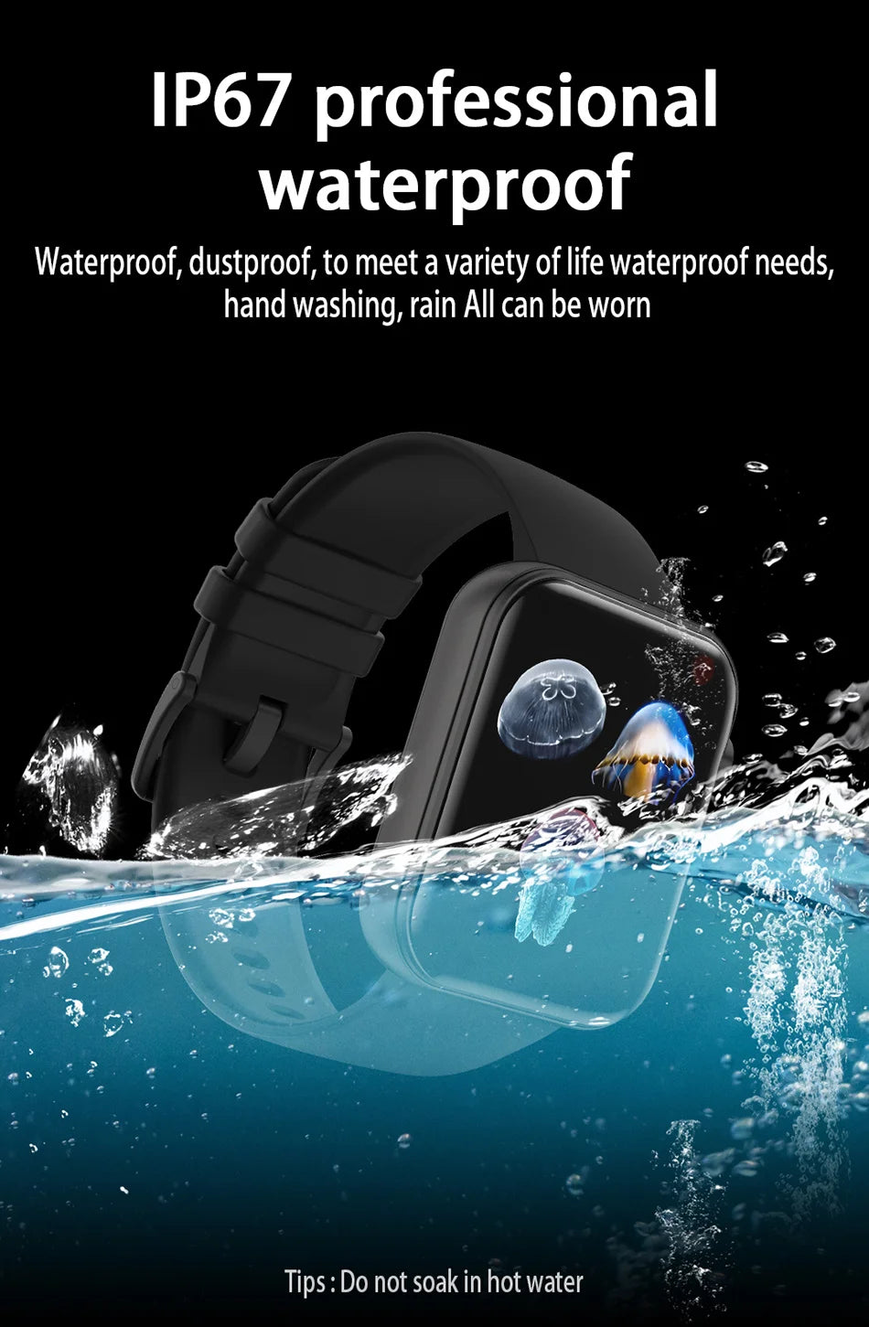 2025 Smart Watch Camera - Health Monitor Fitness Waterproof Bluetooth