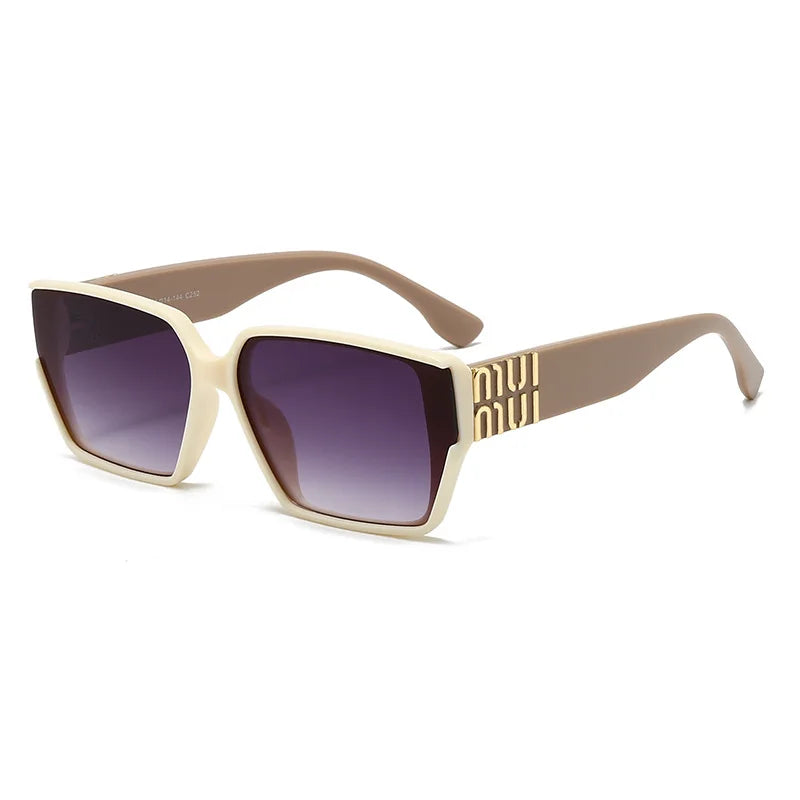 Fashion MM Designer Square Sunglasses - Stylish Luxury Unisex UV400