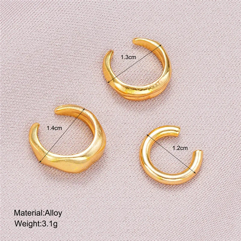 Fashion Female Gold Plated Piercless Ear Clip Earring 2025 New Fashion Jewelry Accessories Earcuff Earrings For Women Gifts