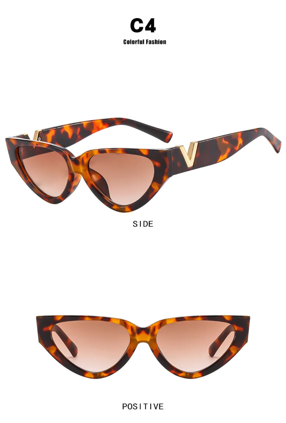 Luxury Vintage Cat Eye Sunglasses - Designer Fashion UV400 Women