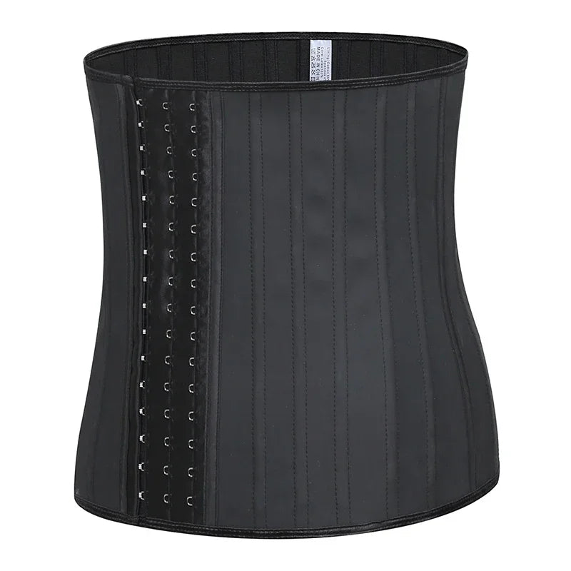 25 Bones Corset Waist Trainer - Latex Body Shapewear Belt