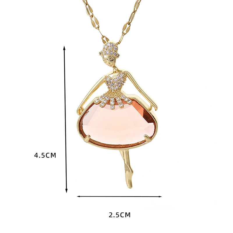 Versatile crystal necklace heart-shaped pendant collarbone chain ins jewelry woman bijoux acier inoxydable collar y2k accessorie