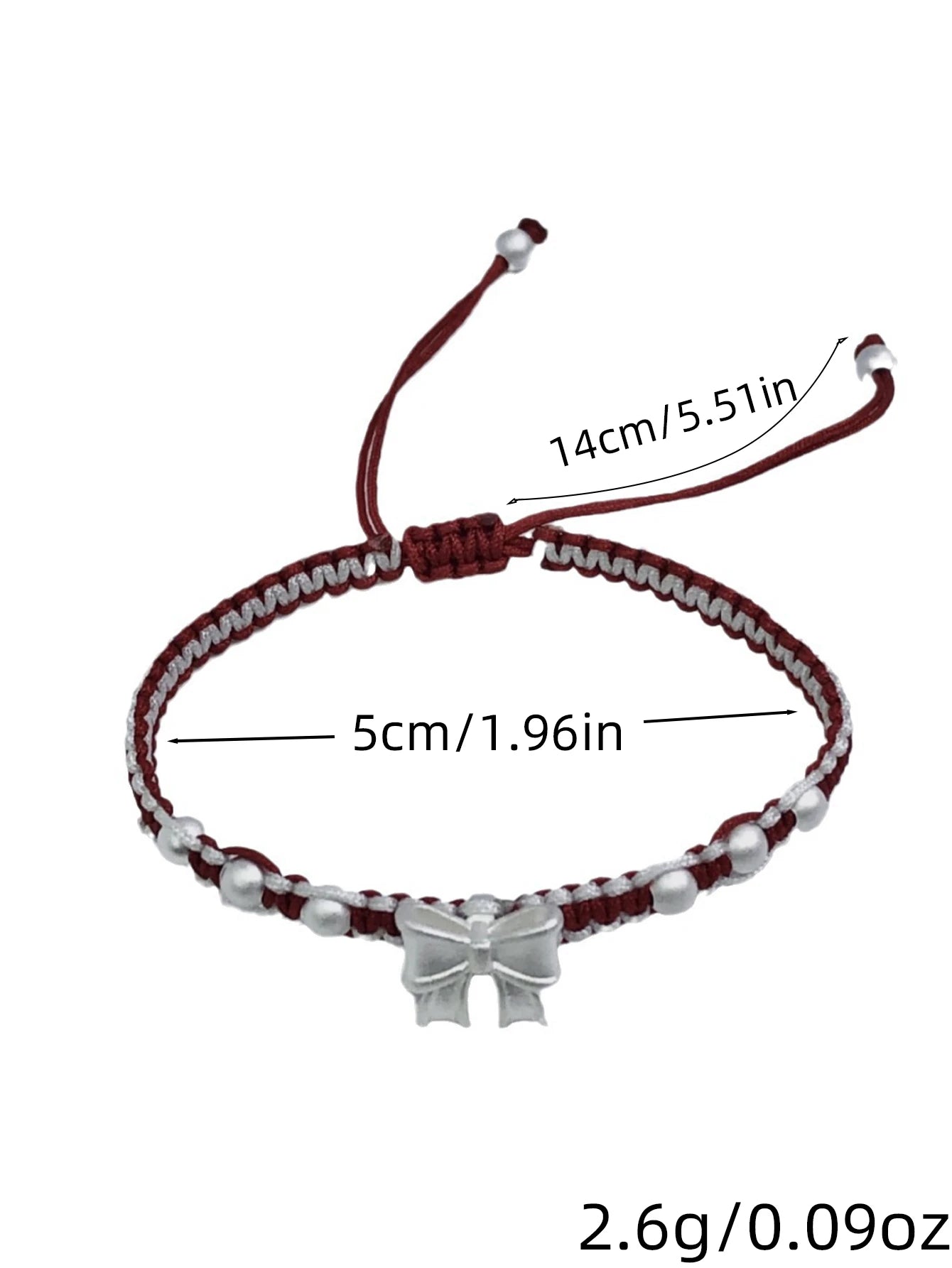 Retro Chinese Style Adjustable Handmade Braid String Bracelet Beaded Charm Bracelet Bangle Fashion Couple Adjustable Bracelet