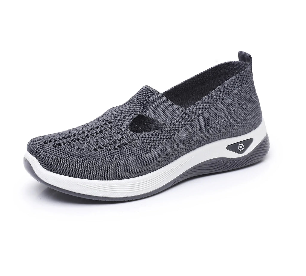 Comfortable Summer Shoes for Elderly Women Breathable Anti Slip Soft Sole Casual Walking Shoes Middle Aged Ladies Flat Sandals