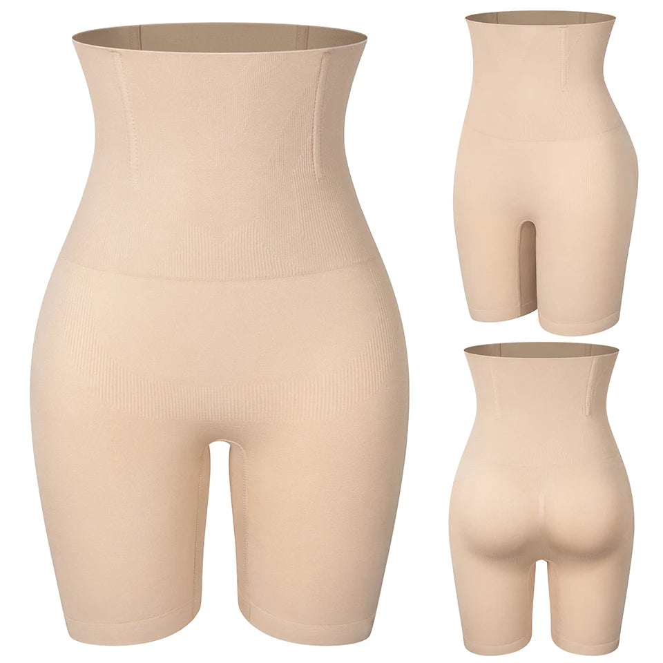 High Waisted Body Shaper Shorts - Tummy Control Butt Lifter