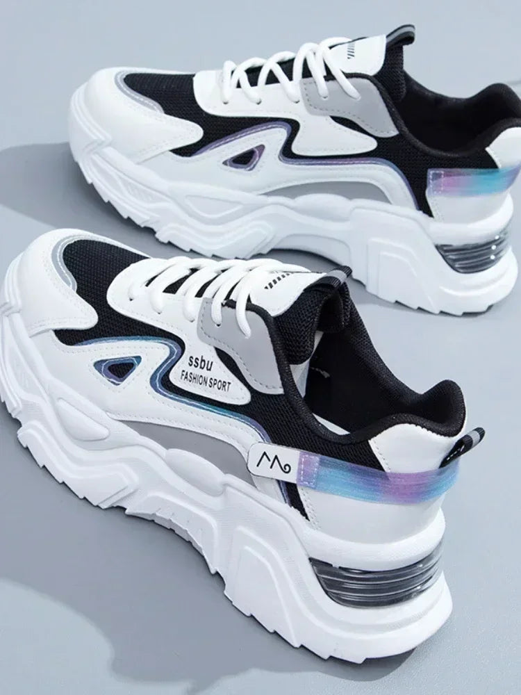 2023 Sneakers Women Platform Flat Shoes Woman Shoes Green Casual Trainers Ladies Chunky Sneakers Women Shoes