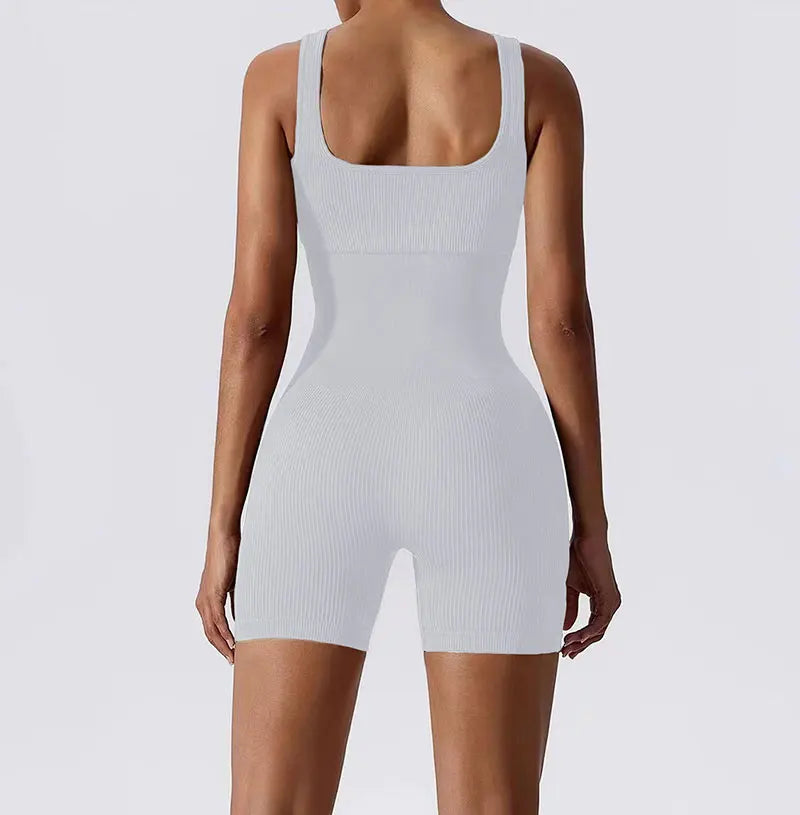 Sleeveless Backless Jumpsuits Women Exercise Yoga Jumpsuit Sports Suits Fitness Wear Running Clothes one-pieces Bodysuit Solid
